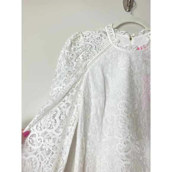 NWT LILLY PULITZER DRESS 8 WHITE BRIDE BRIDAL WEDDING LACE - Picture 11 of 15